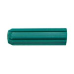 Green 7mm Wall plugs for fixing into Brick or Concrete