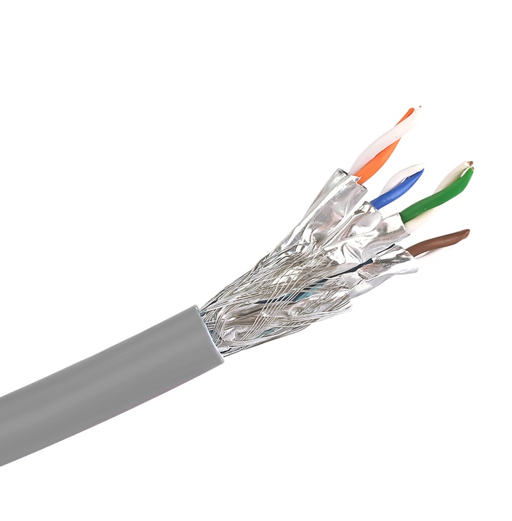 cat 6a grey SFTP cable for ultra high speed data networks