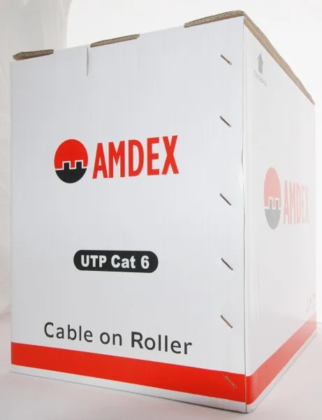 AMDEX Cat 6 Cable Reel 305m Light Blue