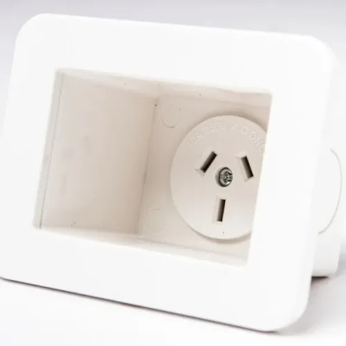 Recessed Power Outlet (for flush mounted TV’s cabinets etc)
