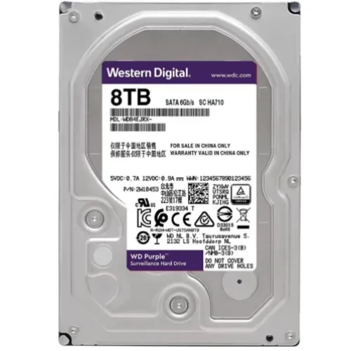 8TB Surveillance HDD Purple WD
