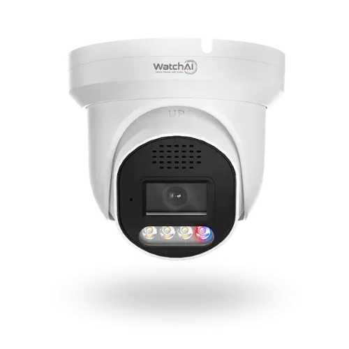 WatchAI 8MP Smart Dual Light Active Deterrence Turret Network Camera